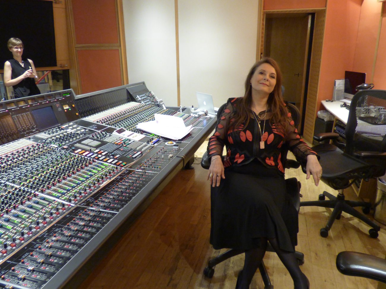 At the mixing console