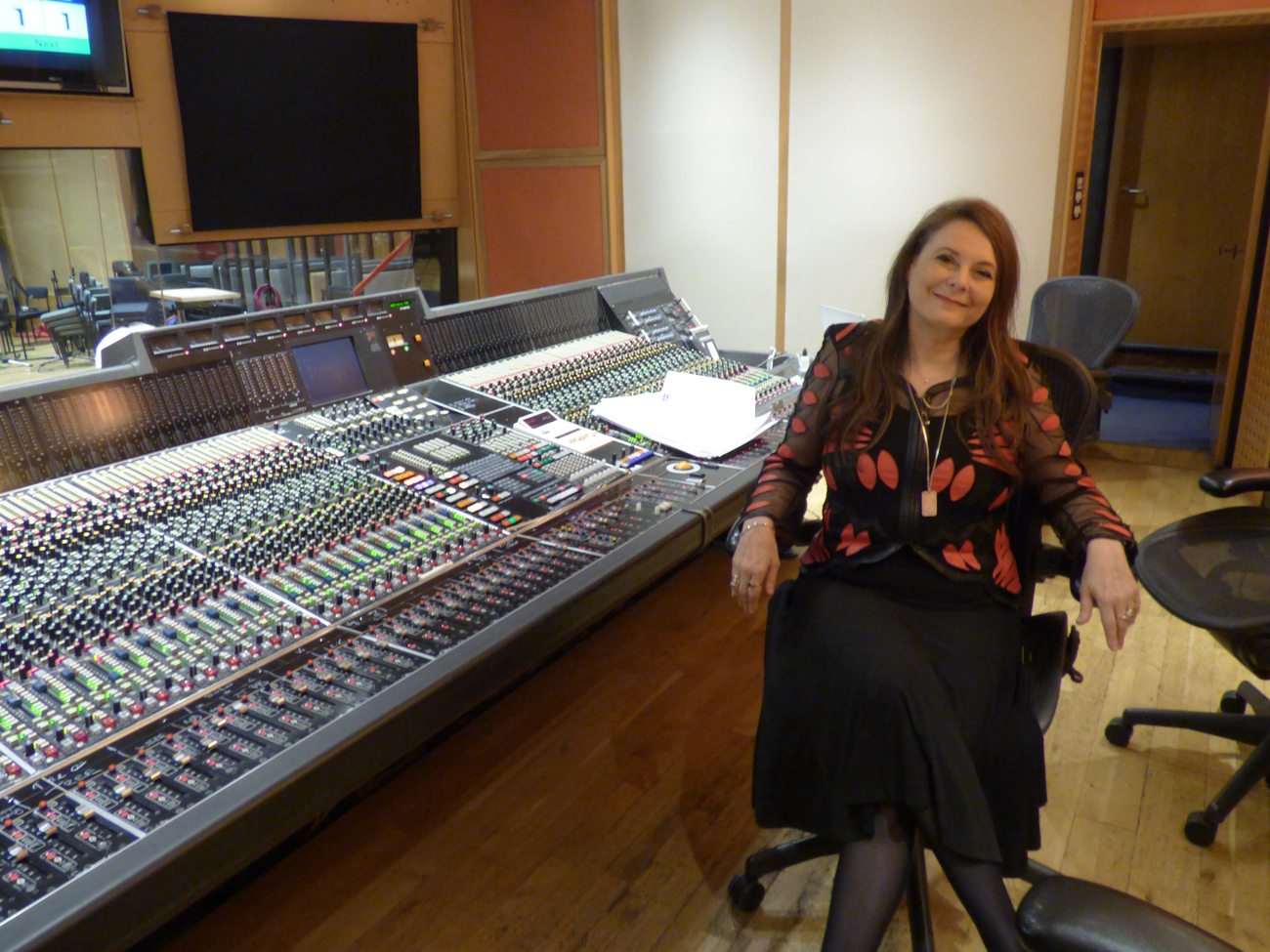 At the recording console