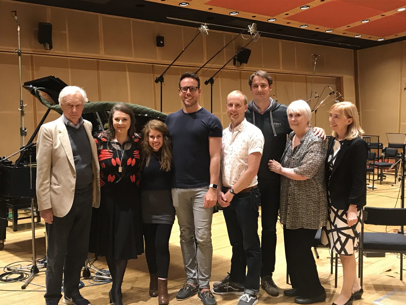 The people of Arcava gathered in the recording hall